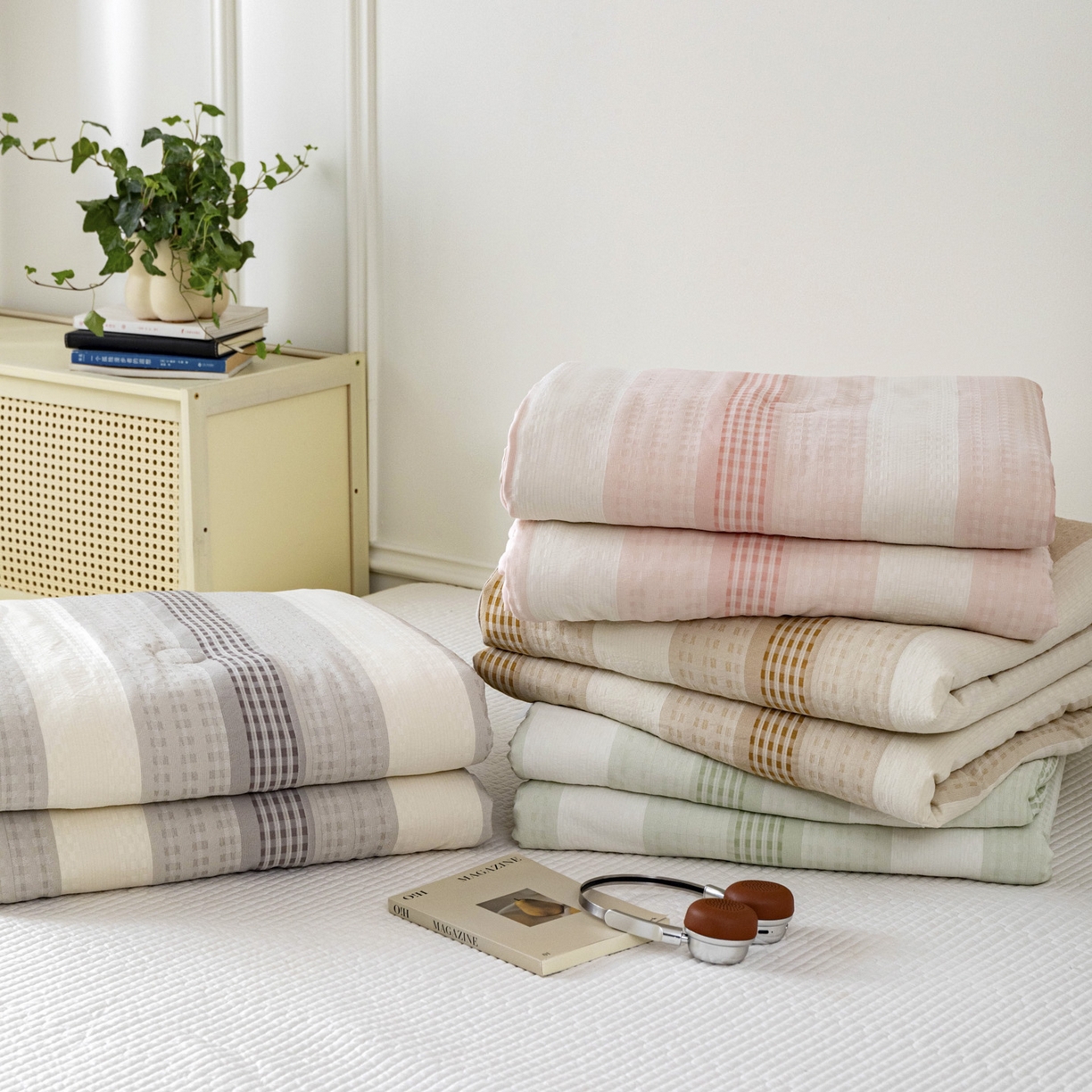 91家纺网 家纺一手货源 找家纺 寐居家纺 2026新款柔软素织提花夏被夏凉被空调被 组合图仅供展示-不可下单