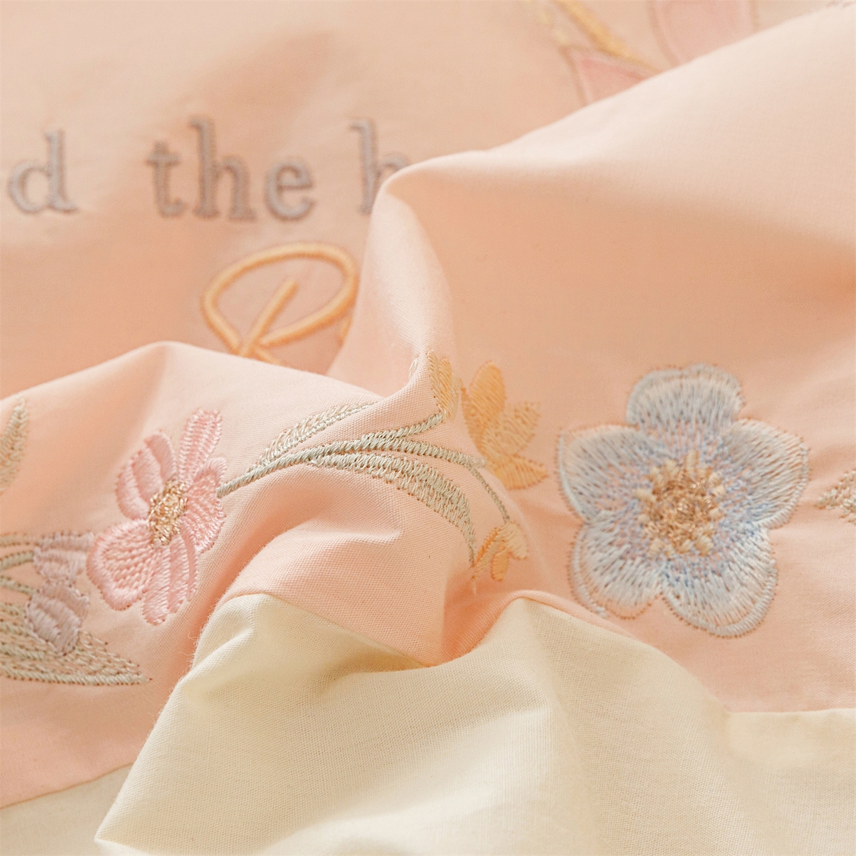 91家纺网 家纺一手货源 找家纺 艾莱家纺 2026春夏新款全棉纯棉水洗棉刺绣加厚四件套-希蕴 希蕴-淡紫粉