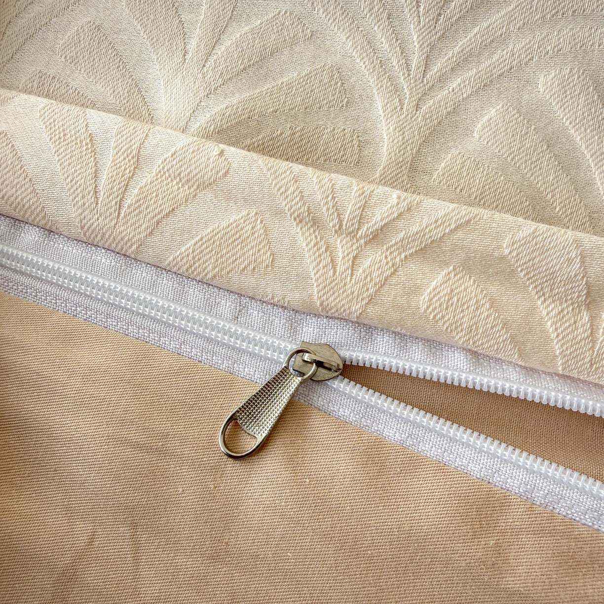 91家纺网 家纺一手货源 找家纺 慕尚家纺 2026新款A类60支长绒棉纯棉提花贡缎大提花光泽绸缎感四件套 扇形米