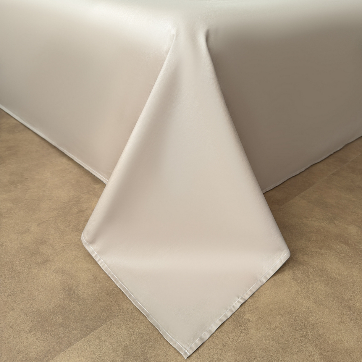 91家纺网 家纺一手货源 找家纺 慕尚家纺 2026新款A类60支长绒棉纯棉提花贡缎大提花光泽绸缎感四件套 马玲草卡其