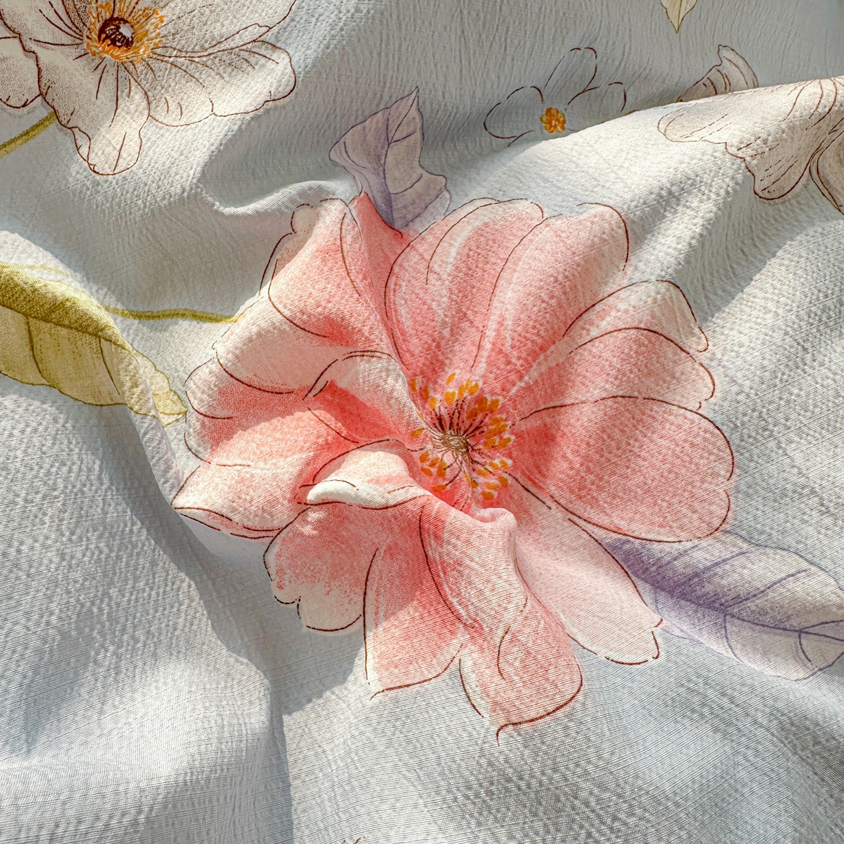 91家纺网 家纺一手货源 找家纺 提花大世界 2026新款冰肤纱法式花边凉感夏被夏凉被空调被被套凉席三件套床盖夹棉四件套 海盐花簇