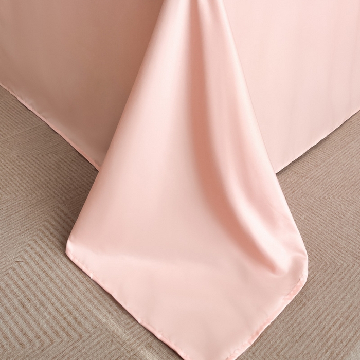 91家纺网 家纺一手货源 找家纺 金牛座家纺 2026新款细斜纹亮丝提花贴布绣重工刺绣四件套-潘妮系列 潘妮-嫩粉