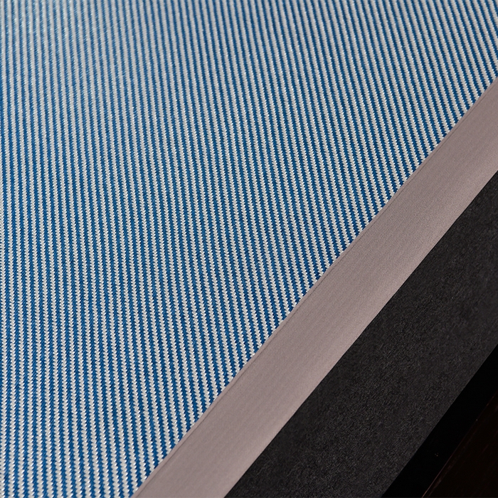 91家纺网 家纺一手货源 找家纺 小牛席业 2026新款对角绣冰藤双面席凉席席子 对角绣花-冰藤双面席海蓝