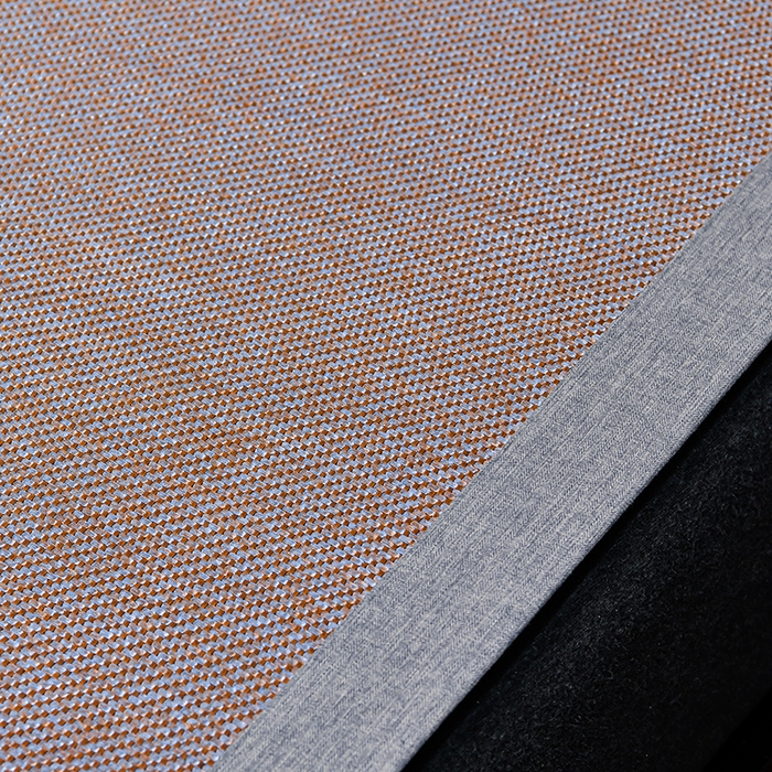 91家纺网 家纺一手货源 找家纺 小牛席业 2026新款对角绣冰藤双面席凉席席子 对角绣花-渐变冰藤咖色