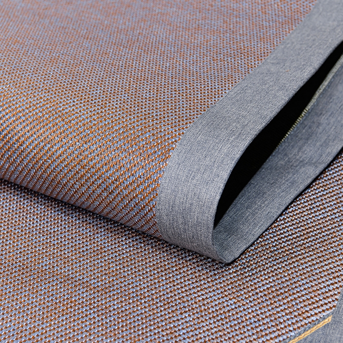 91家纺网 家纺一手货源 找家纺 小牛席业 2026新款对角绣冰藤双面席凉席席子 对角绣花-渐变冰藤咖色