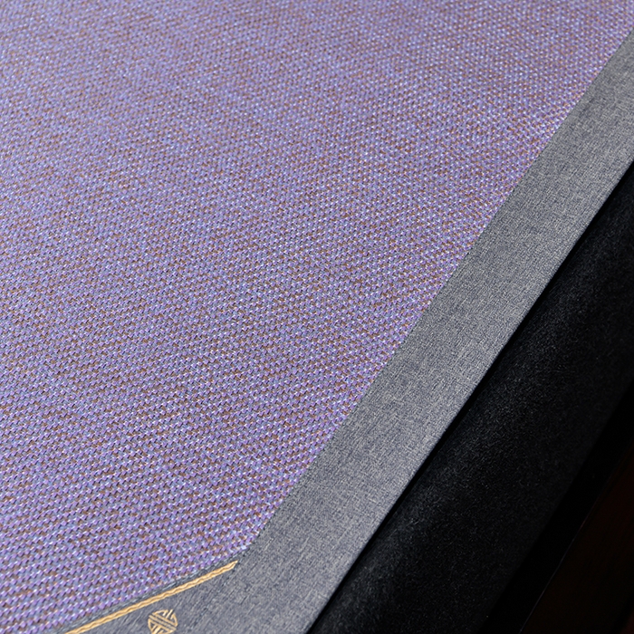 91家纺网 家纺一手货源 找家纺 小牛席业 2026新款对角绣冰藤双面席凉席席子 对角绣花-渐变冰藤紫色