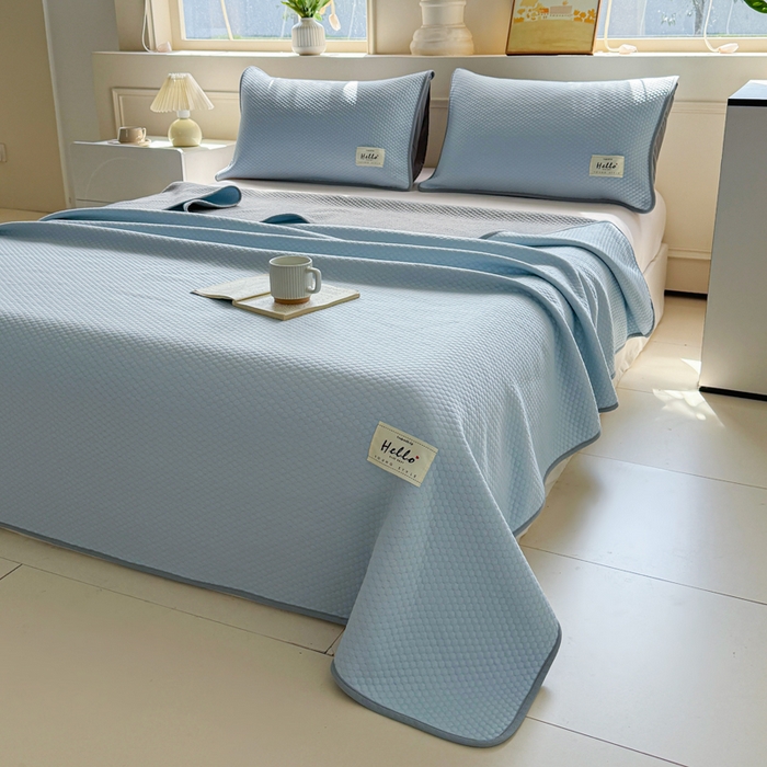 91家纺网 家纺一手货源 找家纺 （总）恋佳居 2026新款简约A类云涧冰格凉感丝竹纤维夏凉毯毯子午睡毯