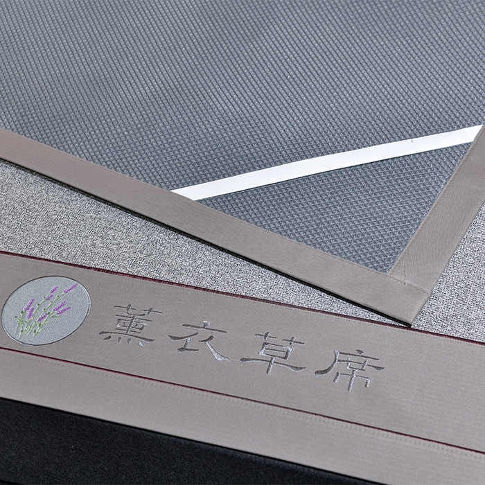 91家纺网 家纺一手货源 找家纺 小牛席业 2026新款加厚款经典藤席面薰衣草清香席凉席席子 薰衣草清香席-灰色