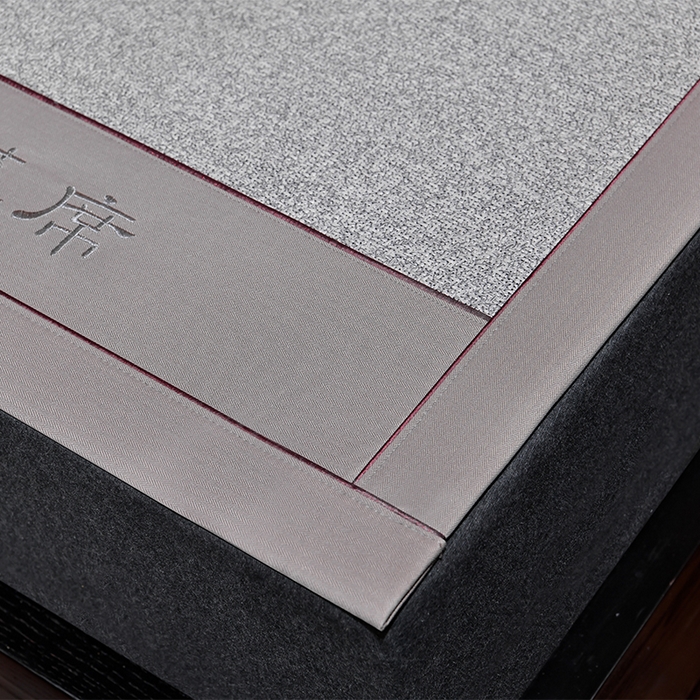 91家纺网 家纺一手货源 找家纺 小牛席业 2026新款加厚款经典藤席面薰衣草清香席凉席席子 薰衣草清香席-灰色