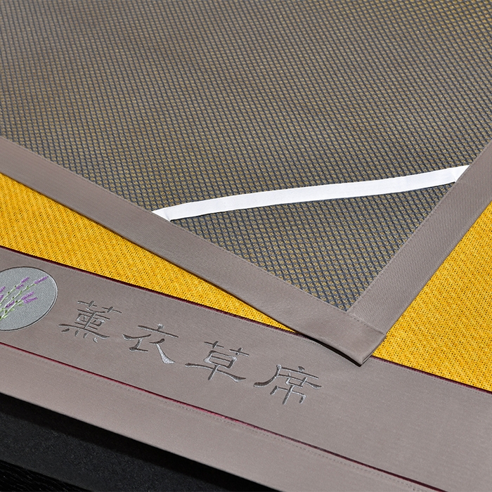 91家纺网 家纺一手货源 找家纺 小牛席业 2026新款加厚款经典藤席面薰衣草清香席凉席席子 薰衣草清香席-黄藤