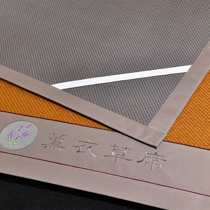 91家纺网 家纺一手货源 找家纺 小牛席业 2026新款加厚款经典藤席面薰衣草清香席凉席席子 薰衣草清香席-红棕