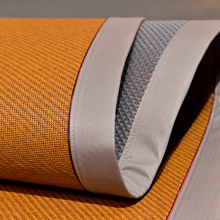 91家纺网 家纺一手货源 找家纺 小牛席业 2026新款加厚款经典藤席面薰衣草清香席凉席席子 薰衣草清香席-红棕