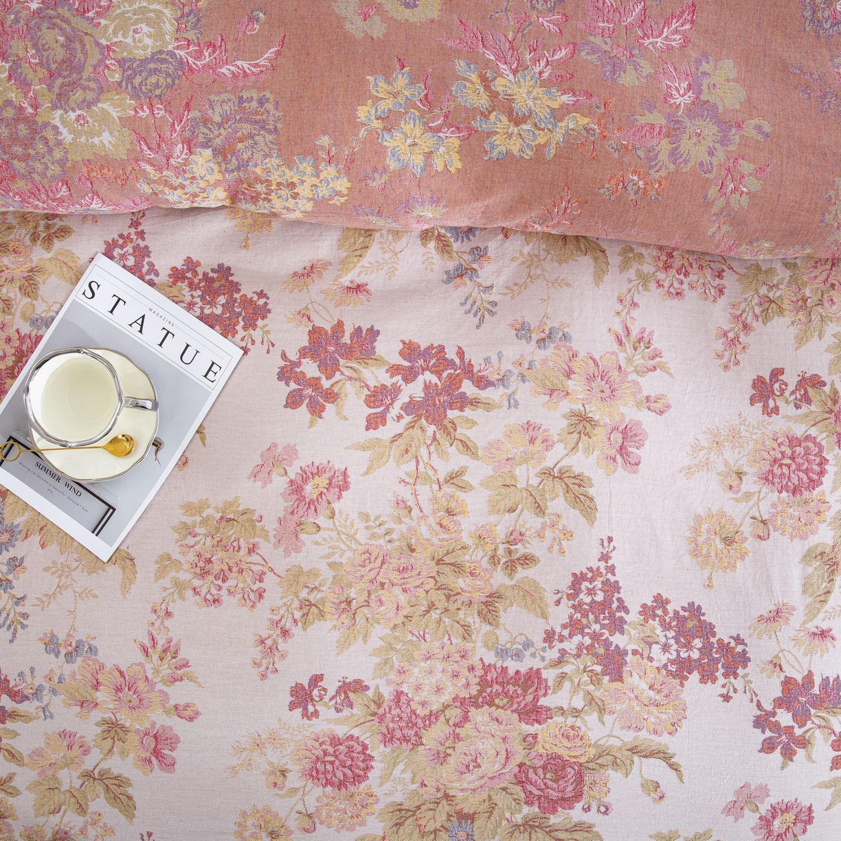 91家纺网 家纺一手货源 找家纺 （总）双层纱家居 2026新款小清新双层纱四件套