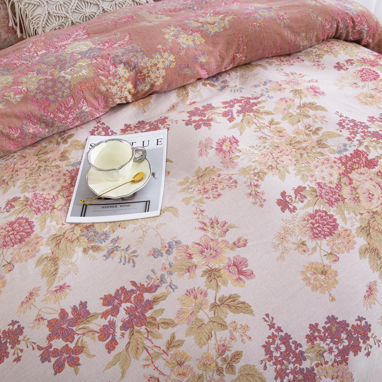 91家纺网 家纺一手货源 找家纺 （总）双层纱家居 2026新款小清新双层纱四件套