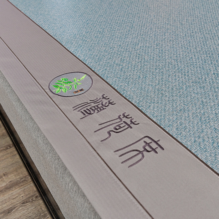 91家纺网 家纺一手货源 找家纺 小牛席业 2026新款纯藤席面经典款薄荷清香双面席凉席席子 薄荷清香席-冰蓝