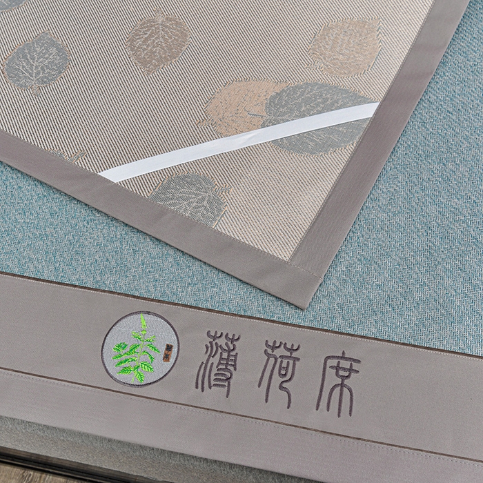 91家纺网 家纺一手货源 找家纺 小牛席业 2026新款纯藤席面经典款薄荷清香双面席凉席席子 薄荷清香席-冰蓝