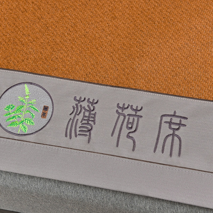 91家纺网 家纺一手货源 找家纺 小牛席业 2026新款纯藤席面经典款薄荷清香双面席凉席席子 薄荷清香席-红棕