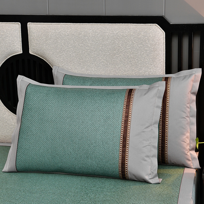 91家纺网 家纺一手货源 找家纺 小牛席业 2026新款纯藤席面经典款薄荷清香双面席凉席席子 薄荷清香席-墨绿