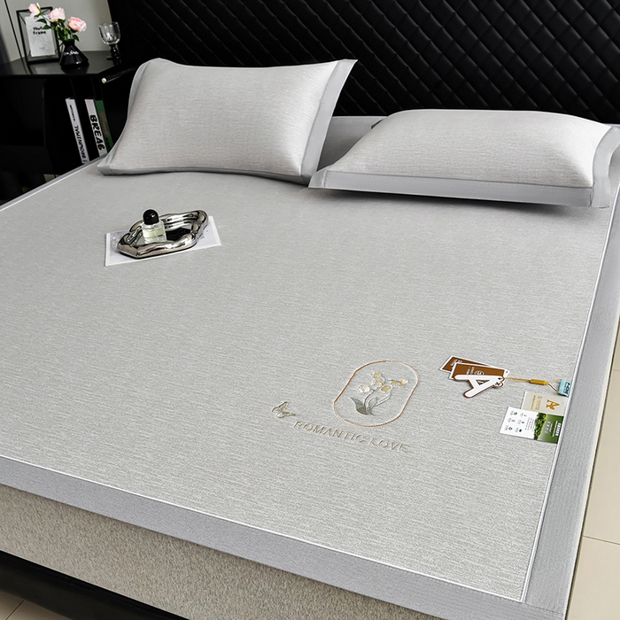 91家纺网 家纺一手货源 找家纺 （总）小牛席业 2026新款铃兰冷感冰丝席凉席席子