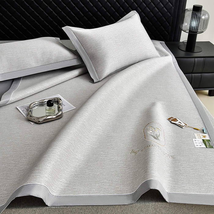 91家纺网 家纺一手货源 找家纺 （总）小牛席业 2026新款铃兰冷感冰丝席凉席席子