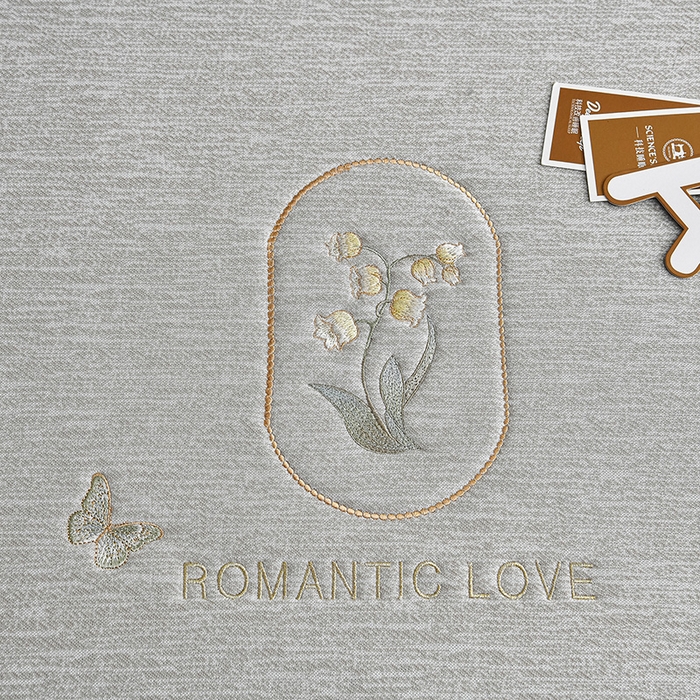 91家纺网 家纺一手货源 找家纺 小牛席业 2026新款铃兰冷感冰丝席凉席席子 铃兰-香槟