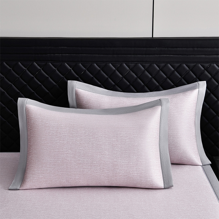 91家纺网 家纺一手货源 找家纺 小牛席业 2026新款铃兰冷感冰丝席凉席席子 铃兰-粉色