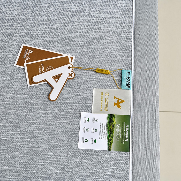 91家纺网 家纺一手货源 找家纺 小牛席业 2026新款铃兰冷感冰丝席凉席席子 铃兰-灰色