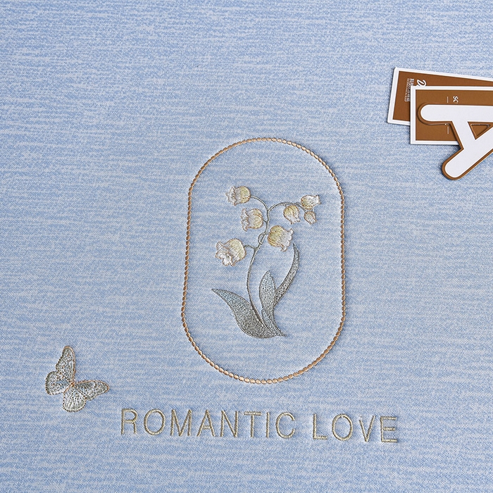 91家纺网 家纺一手货源 找家纺 小牛席业 2026新款铃兰冷感冰丝席凉席席子 铃兰-蓝色