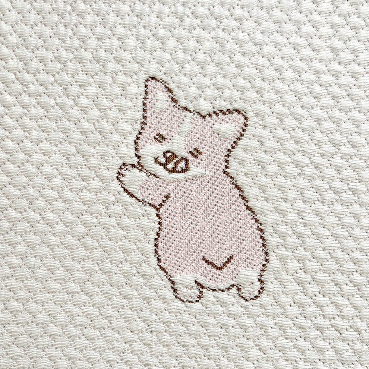 91家纺网 家纺一手货源 找家纺 富馨莱 2026年新款儿童幼儿园豆豆席凉席席子支持一件定制 小狗-柯基