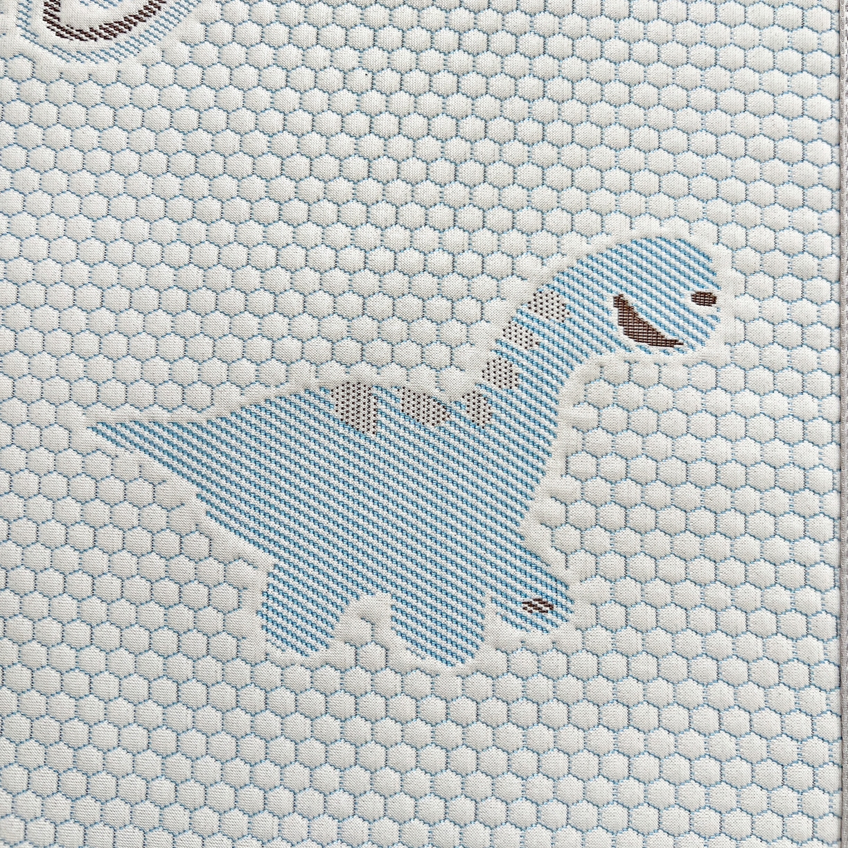 91家纺网 家纺一手货源 找家纺 富馨莱 2026年新款儿童幼儿园豆豆席凉席席子支持一件定制 小恐龙