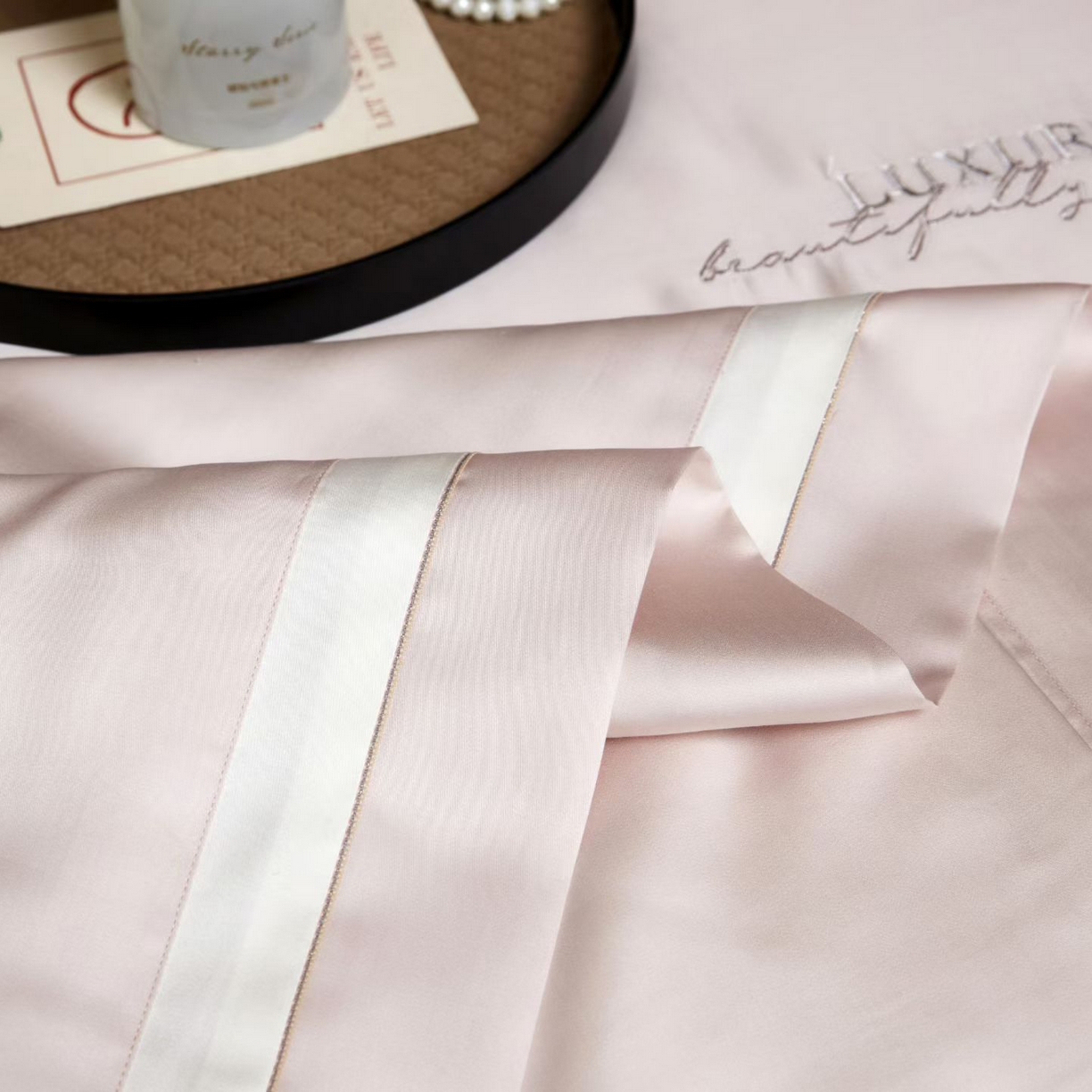 91家纺网 家纺一手货源 找家纺 博尔菲 2026新款100%莱赛尔蚕丝夏被-蝶舞 蝶舞-豆沙