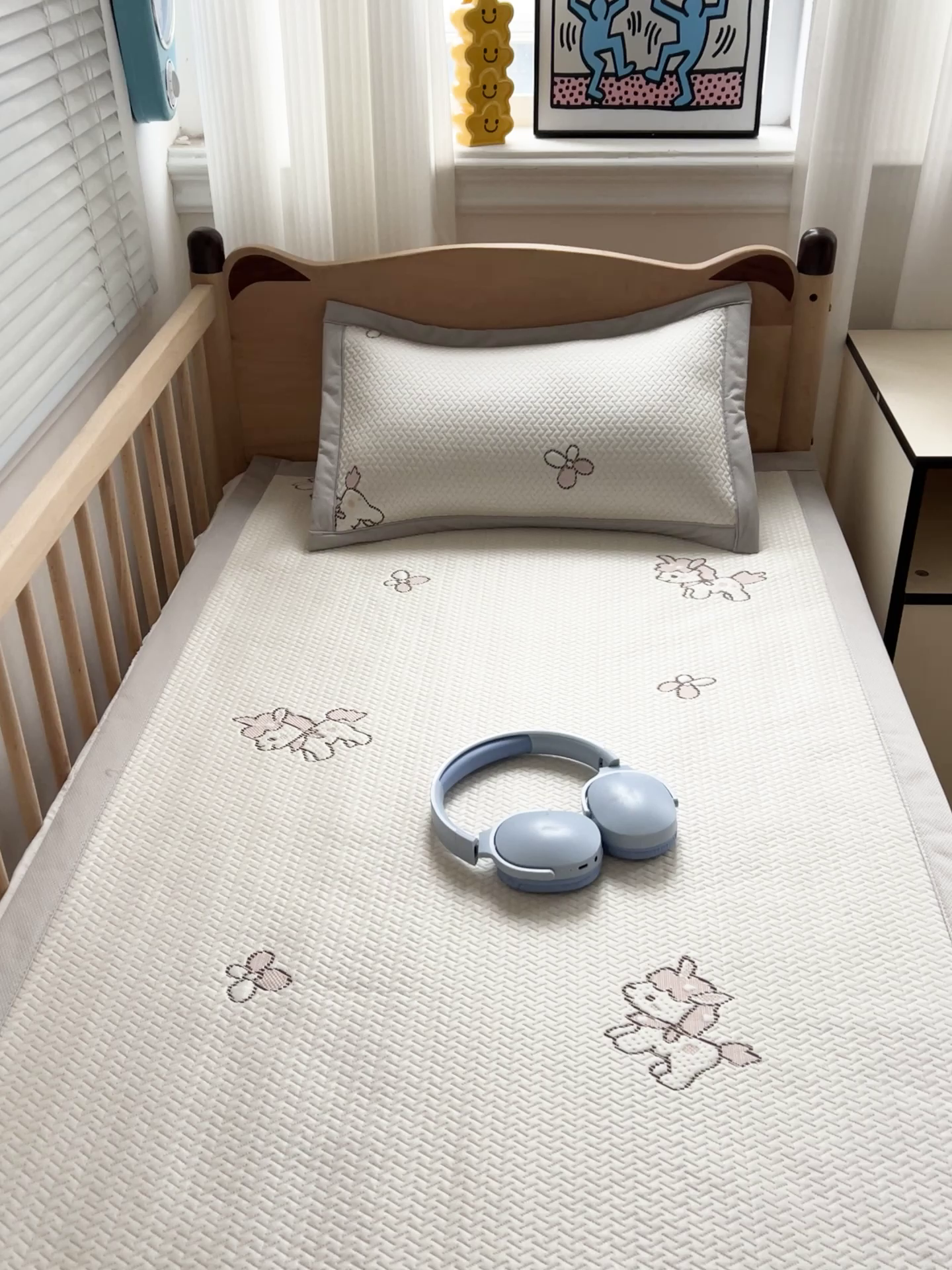 91家纺网 家纺一手货源 找家纺 富馨莱 2026年新款儿童幼儿园豆豆席凉席席子支持一件定制 吉祥小马