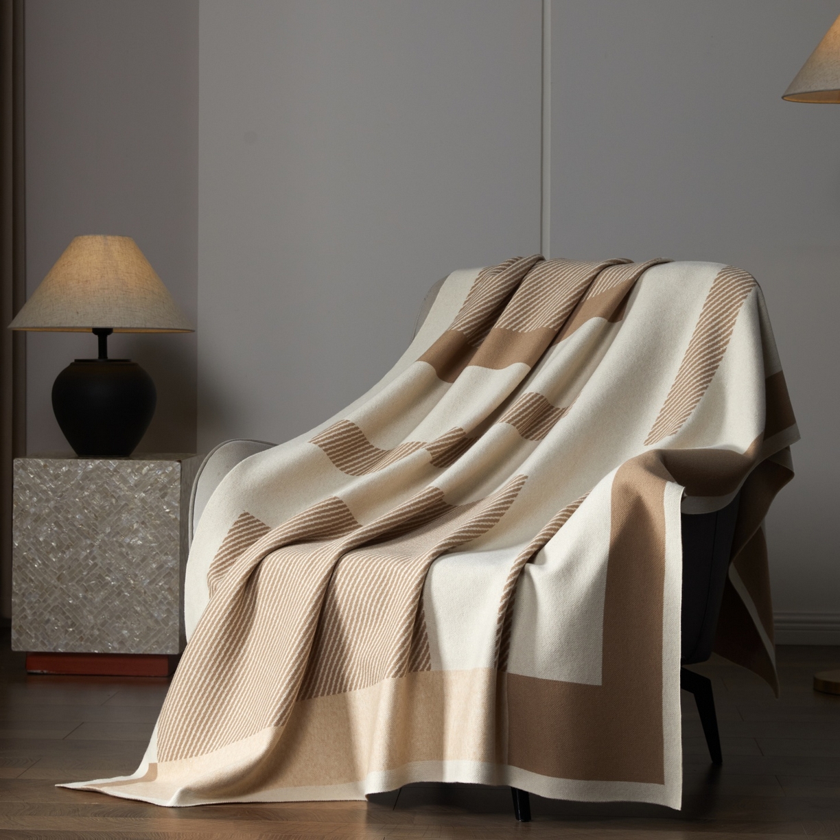 航途席业 2026春夏新款航空毯毛毯毯子 哈莱姆