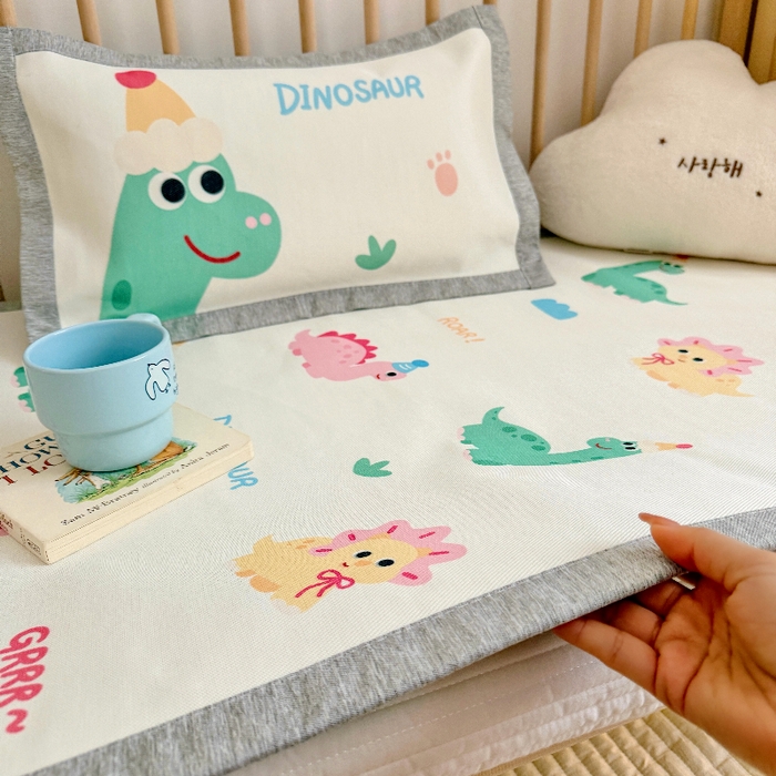 91家纺网 家纺一手货源 找家纺 （总）萌宝家纺 2026新款A类儿童冰丝席900D加厚加密冰藤软席幼儿园席子