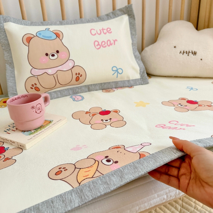 91家纺网 家纺一手货源 找家纺 （总）萌宝家纺 2026新款A类儿童冰丝席900D加厚加密冰藤软席幼儿园席子