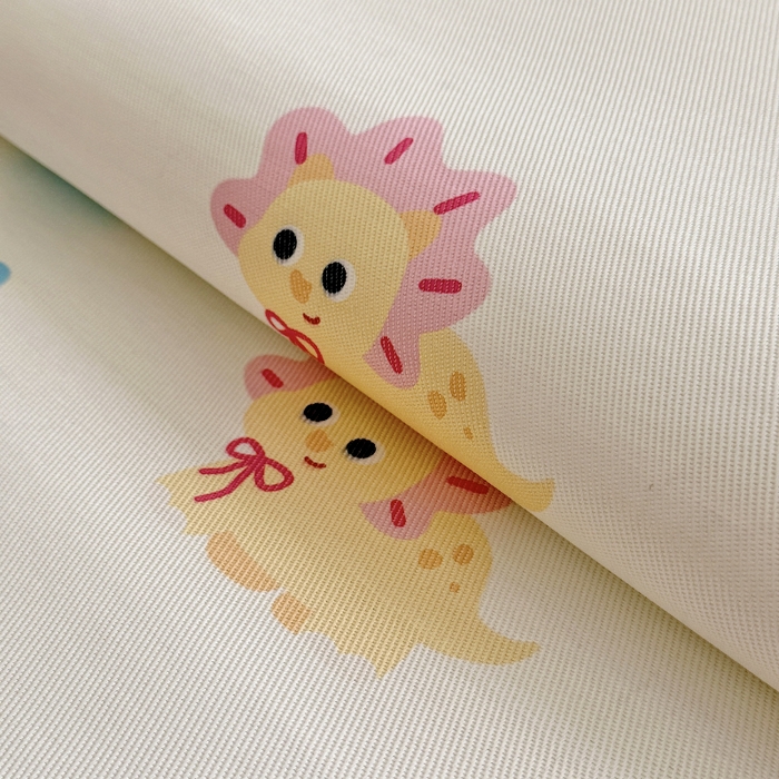 91家纺网 家纺一手货源 找家纺 萌宝家纺 2026新款A类儿童冰丝席900D加厚加密冰藤软席幼儿园席子 可爱恐龙-米白