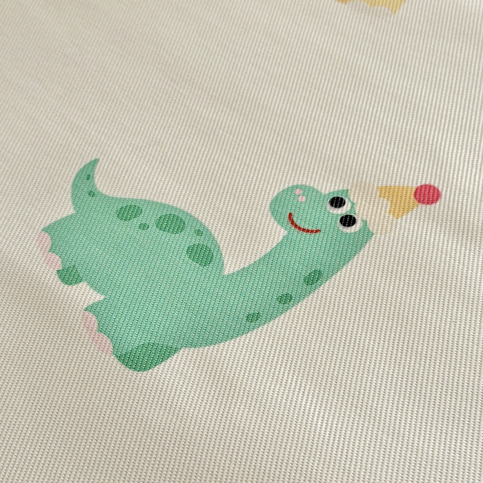 91家纺网 家纺一手货源 找家纺 萌宝家纺 2026新款A类儿童冰丝席900D加厚加密冰藤软席幼儿园席子 可爱恐龙-米白