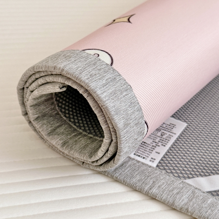 91家纺网 家纺一手货源 找家纺 萌宝家纺 2026新款A类儿童冰丝席900D加厚加密冰藤软席幼儿园席子 可爱兔子