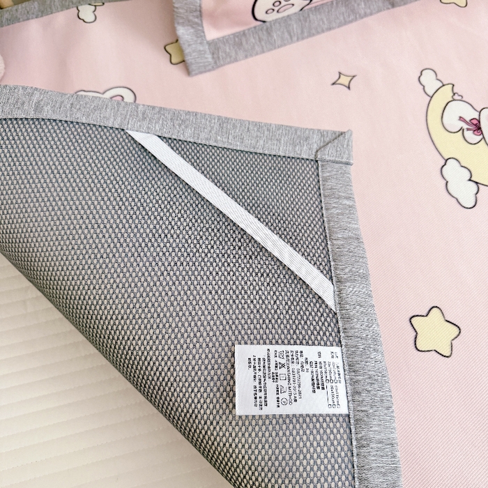 91家纺网 家纺一手货源 找家纺 萌宝家纺 2026新款A类儿童冰丝席900D加厚加密冰藤软席幼儿园席子 可爱兔子