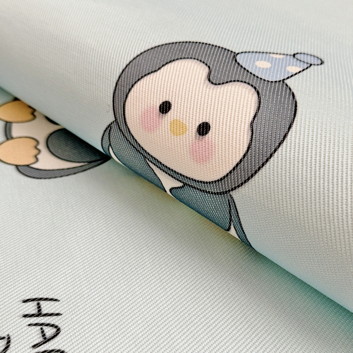 91家纺网 家纺一手货源 找家纺 萌宝家纺 2026新款A类儿童冰丝席900D加厚加密冰藤软席幼儿园席子 可爱小企鹅