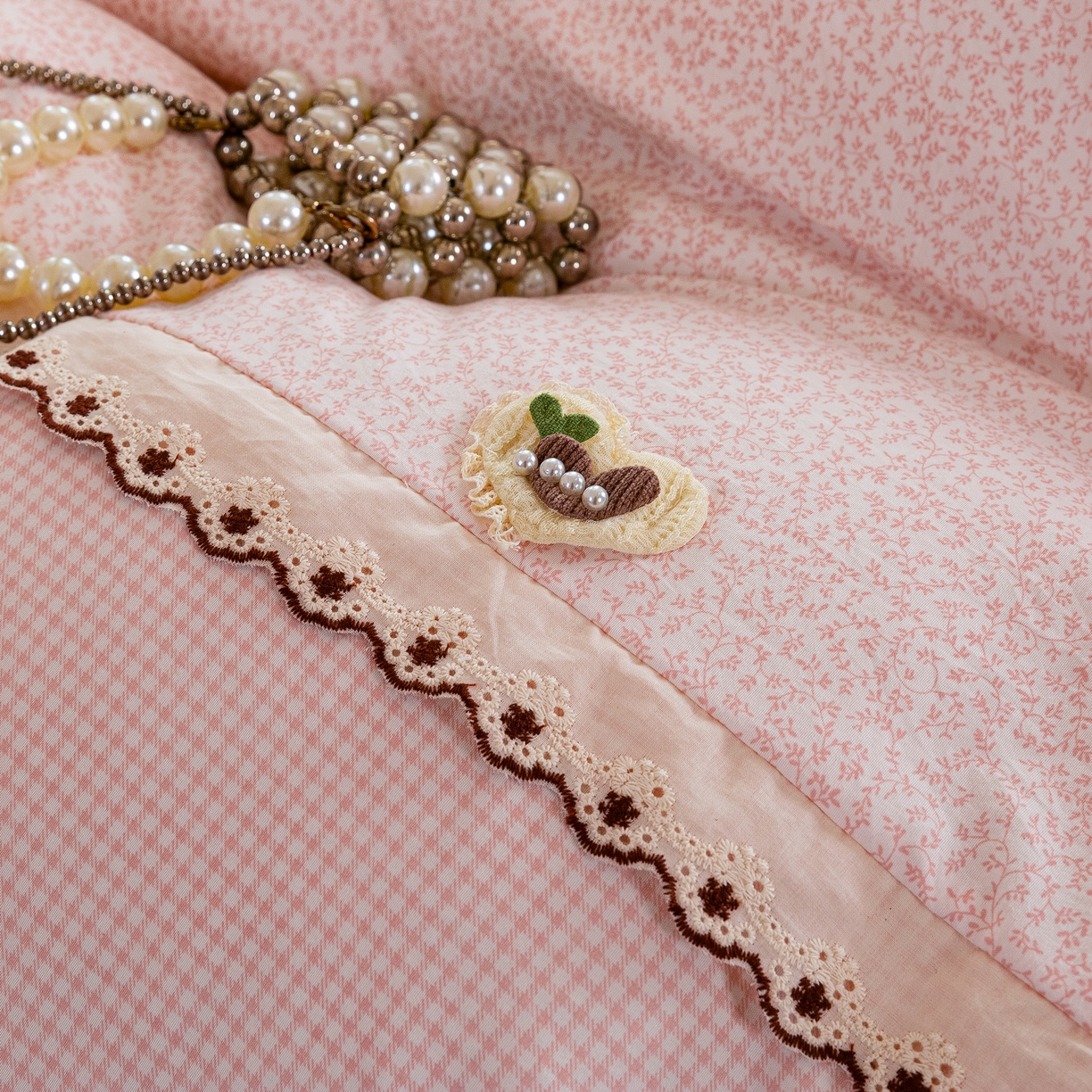 91家纺网 家纺一手货源 找家纺 绒博士  2026年新款清风棉四件套—甜心入梦 甜心入梦 ---  粉