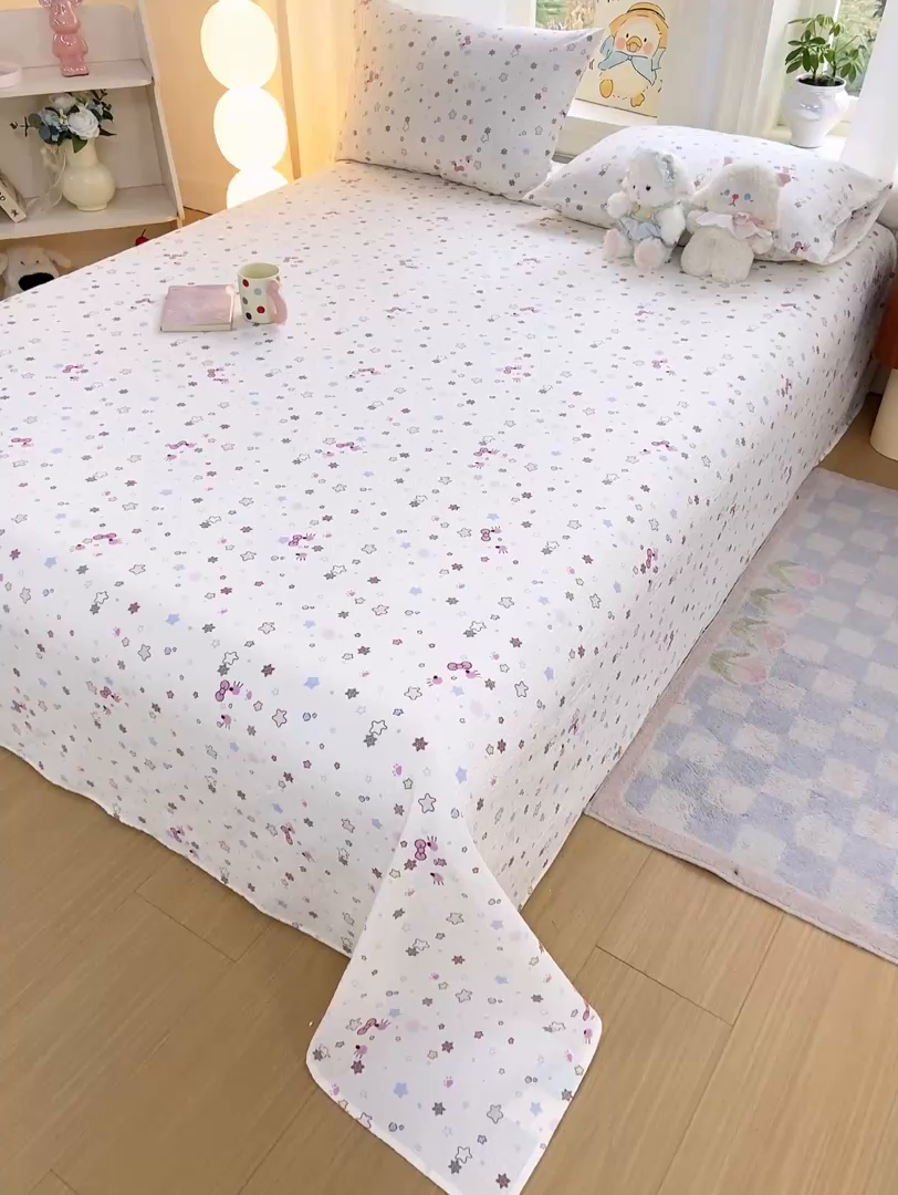 91家纺网 家纺一手货源 找家纺 （总）赛琳 2026新款泡芙纱床单系列单床单床单单件（有买家秀）