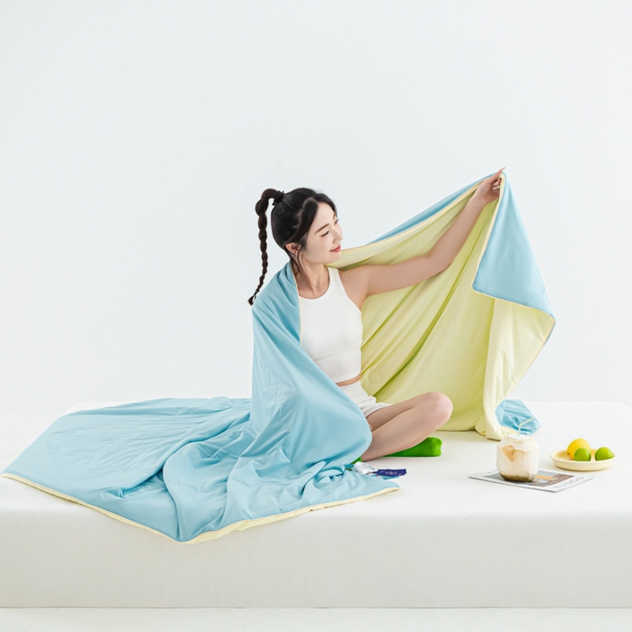 91家纺网 家纺一手货源 找家纺 （总）爱彼家纺 2026夏季热款冰卡Pro+深睡双面用锦纶夏被空调被夏季A类抗菌冰凉单夏被-冰卡夏被系列