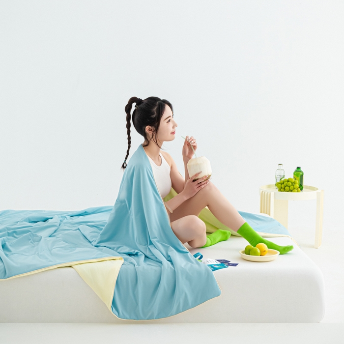 91家纺网 家纺一手货源 找家纺 （总）爱彼家纺 2026夏季热款冰卡Pro+深睡双面用锦纶夏被空调被夏季A类抗菌冰凉单夏被-冰卡夏被系列