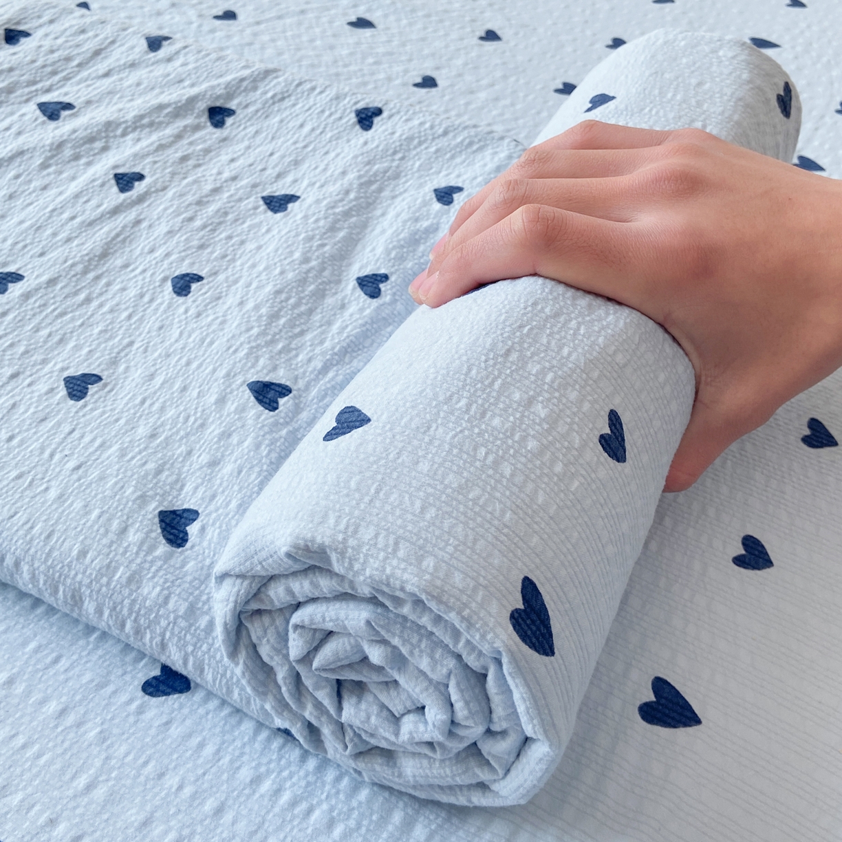 91家纺网 家纺一手货源 找家纺 赛琳 2026新款泡芙纱床单系列单床单床单单件（有买家秀） 甜心兰絮