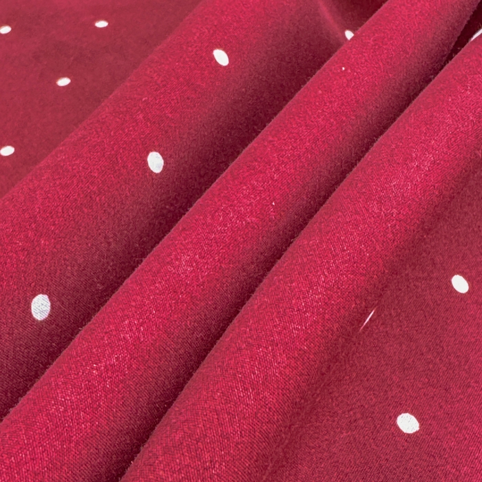 91家纺网 家纺一手货源 找家纺 爱多多家居 2026春夏新花边款水洗古棉单床裙 单床单 床裙-酒红波点