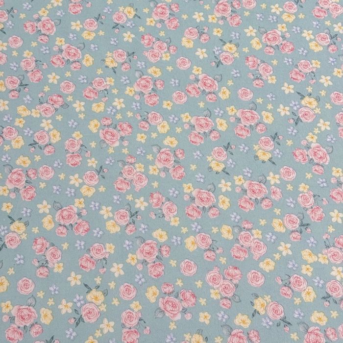 91家纺网 家纺一手货源 找家纺 爱多多家居 2026春夏新花边款水洗古棉单床裙 单床单 床裙-薄荷玫瑰