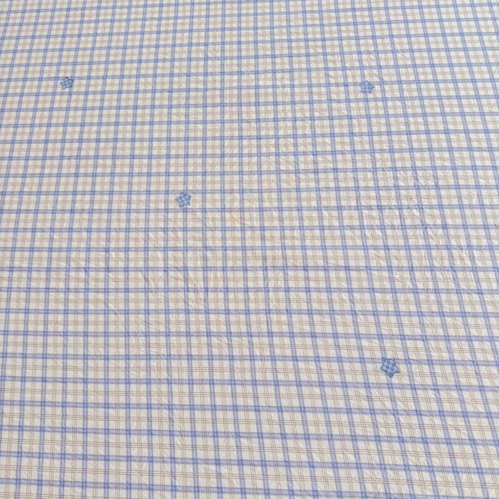 91家纺网 家纺一手货源 找家纺 爱多多家居 2026春夏新花边款水洗古棉单床裙 单床单 床裙-星野格子