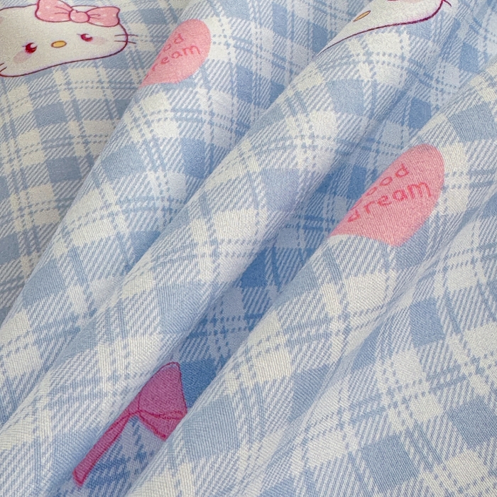 91家纺网 家纺一手货源 找家纺 爱多多家居 2026春夏新花边款水洗古棉单床裙 单床单 床裙-云格粉结