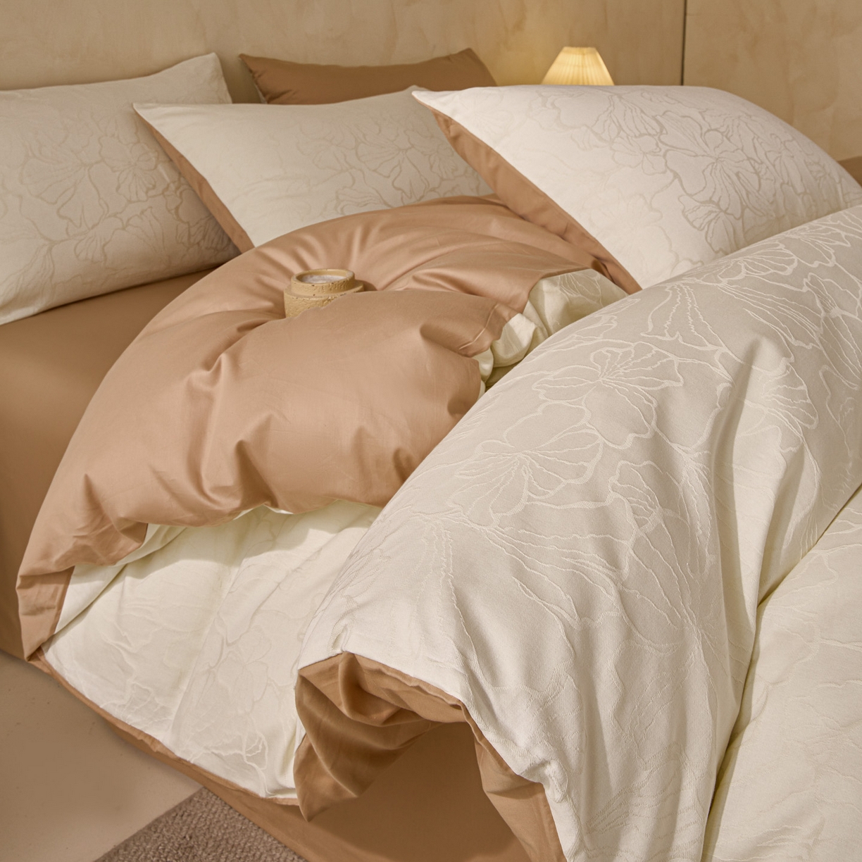 91家纺网 家纺一手货源 找家纺 （总）雯雨家纺 2026新款全棉60s全棉提花四件套